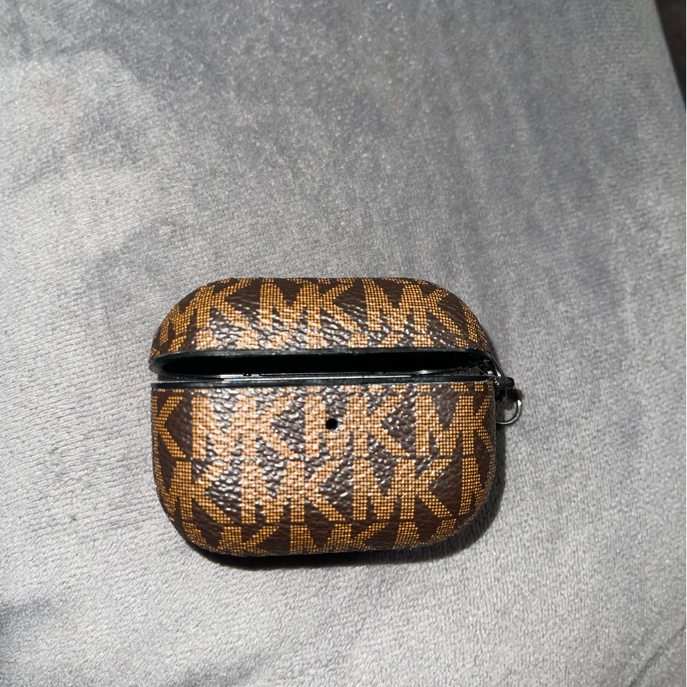 Brown MK AirPods case
